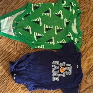 Old Navy Navy Blue Baby Onesie